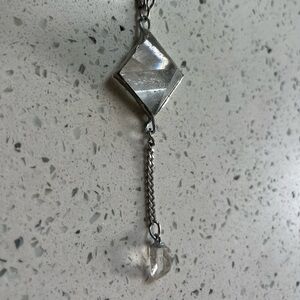 💎 Crystal Quartz Lariat Necklace 💎